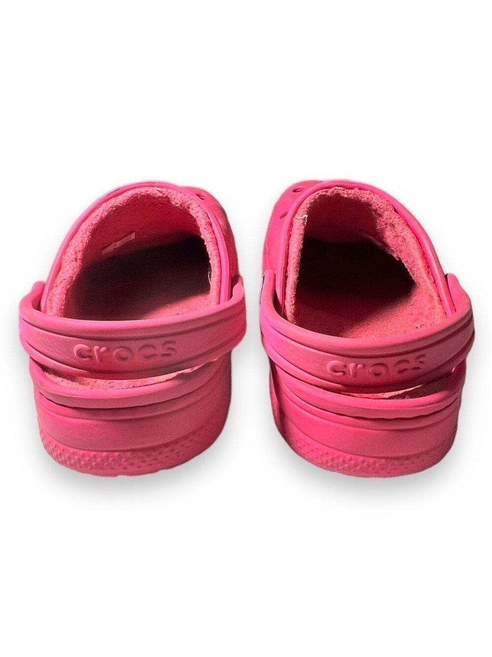 Crocs Kids Baya Lined Clog Pink Size J3 - Picture 3 of 7